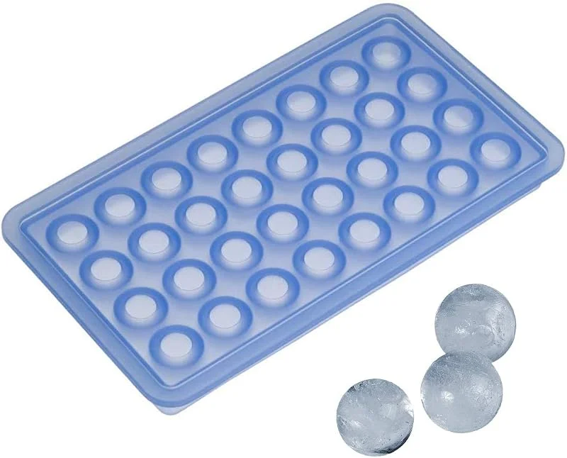 Besuche den Lurch-Store Lurch 10435 Eiswürfelbereiter Kugeln klein für 32 kleine Eiskugeln (ؘ 2 cm) aus 100% BPA-freiem Platin Silikon, Blau — Weihnachtskueche