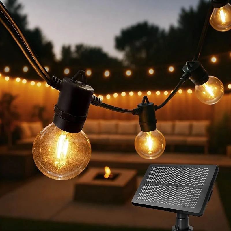 Besuche den Ledvion-Store Ledvion LED Lichterkette Außen 5.5M IP54 3W Warmweiß weiß solar — Weihnachtsbeleuchtung