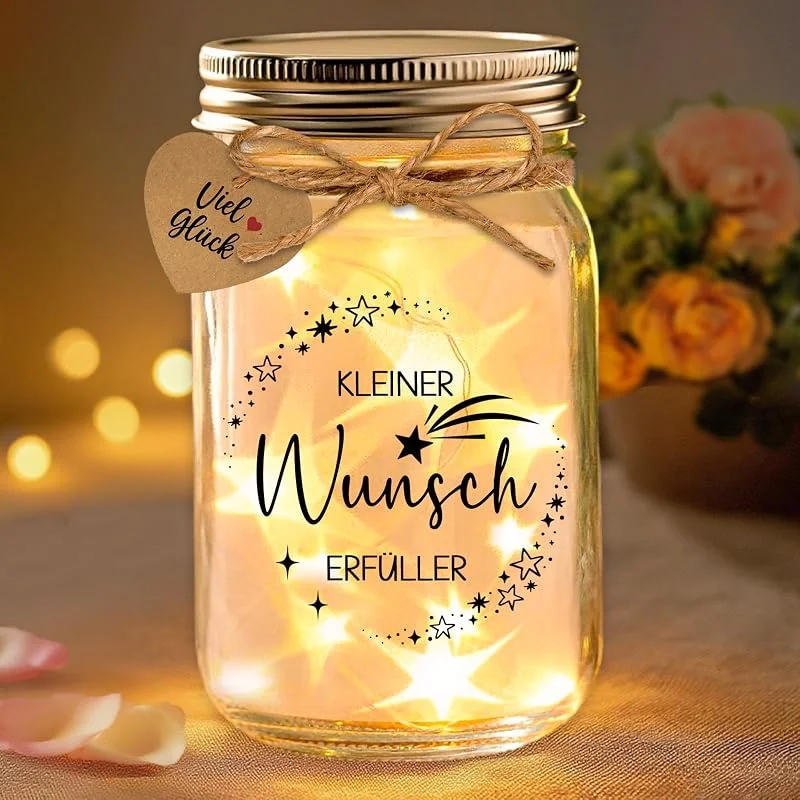 Marke: Leboria Wunscherfüller Geldgeschenk, Geldgeschenke Geburtstag mit Sparschwein — Kerzenlicht Abendessen
