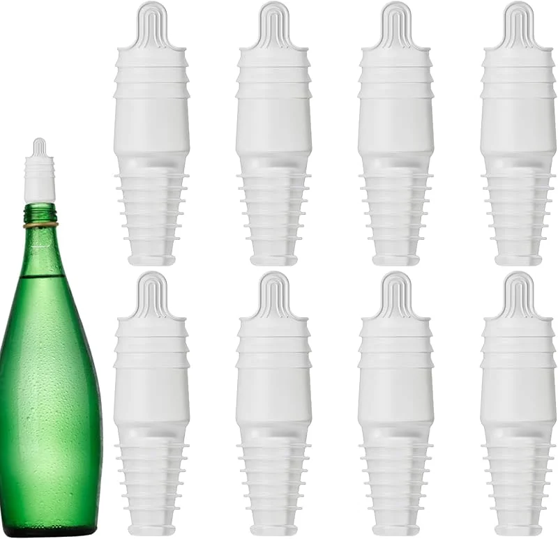 Marke: Generic Weinflaschenstopfen, wiederverwendbar, weiche Versiegelung, Silikon-Champagner-Stopper, Für Champagner-Drink, Reisen, Zuhause, Bar, Party, Dinner, Restaurant, Küche — Wein und Festtafel