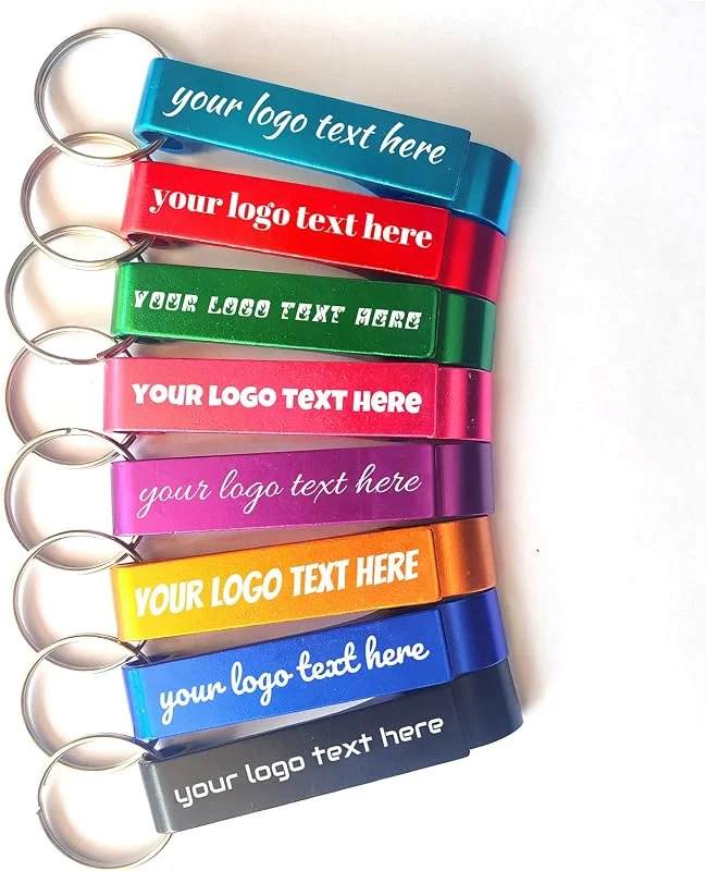 Marke: Benmify 50 Stück personalisierte Hochzeitsgeschenke Flaschenöffner mit Logo-Text für Männer und Frauen, Hochzeitsgeschenke für Gäste, gravierter Aluminium-Schlüsselanhänger, Party, Urlaub, Abschlussfeier — Wein und Festtafel