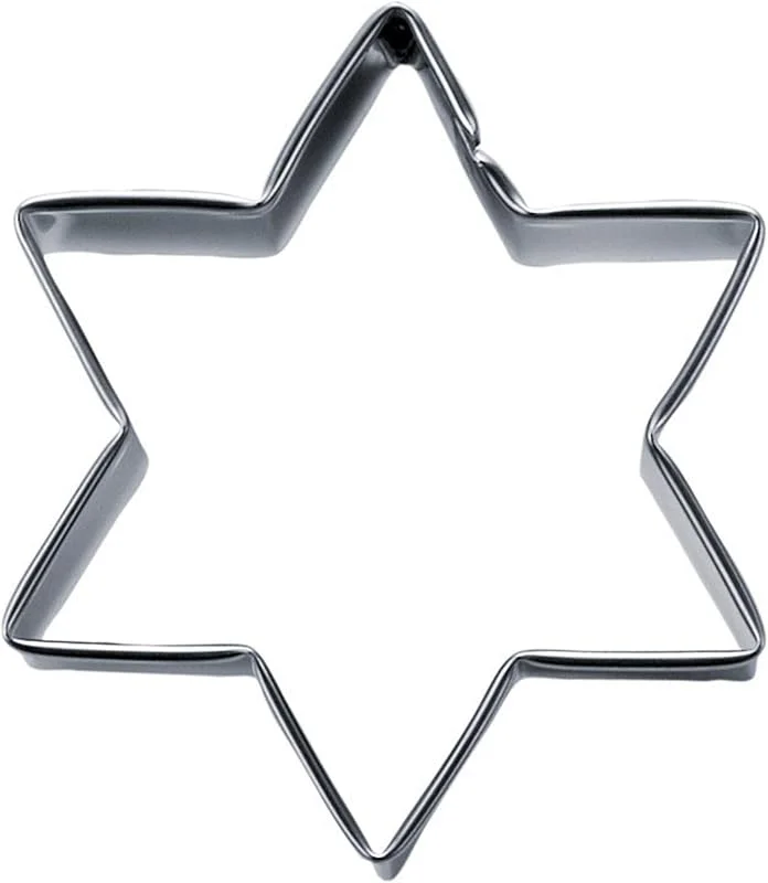 Besuche den Städter-Store Städter 050198 Stern 6-zackig, Edelstahl, Silber, 18 x 18 x 3 cm, 1 Einheiten — Weihnachtskueche