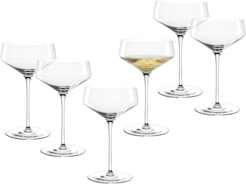 Besuche den LEONARDO HOME-Store LEONARDO HOME PUCCINI Champagnerschale • 6 Stück • Cocktailglas • Champagnerglas • Klassische Form • Elegantes Design • Ideal für Aperitif und Dessert • Spülmaschinengeeignet • 350 ml • 069593 — Wein und Festtafel