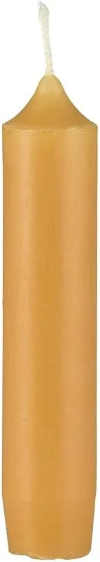 Marke: IB Laursen IB Laursen - Kurze Stabkerze, Kerze - Mustard, Gelb - 2, 2 x 11 cm - 1 Stück — Kerzenlicht Abendessen