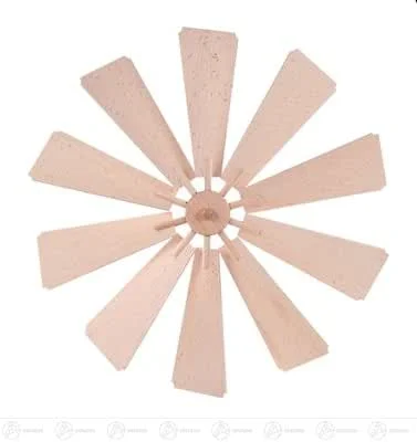 Besuche den Rudolphs Schatzkiste-Store Rudolphs Schatzkiste Ersatzteile & Bastelbedarf Flügelrad 10 Blätter Breite x Höhe x Tiefe 40 cmx5 cmx40 cm NEU Erzgebirge Pyramidenflügel Ersatzflügel — Weihnachtsdeko
