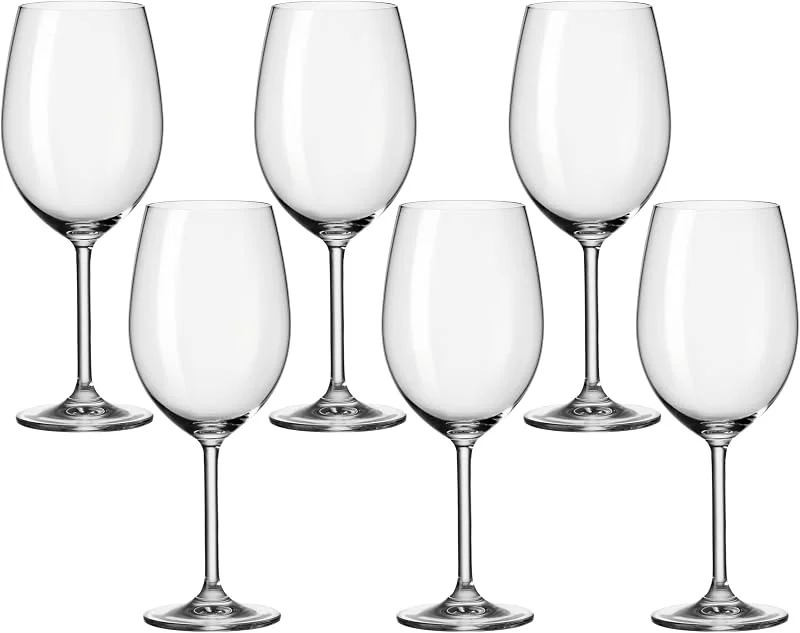 Besuche den LEONARDO HOME-Store Leonardo Daily Bordeaux-Gläser, Rotwein-Kelch mit Stiel, spülmaschinenfeste Wein-Gläser, 6er Set, 640 ml, 063317 — Wein und Festtafel