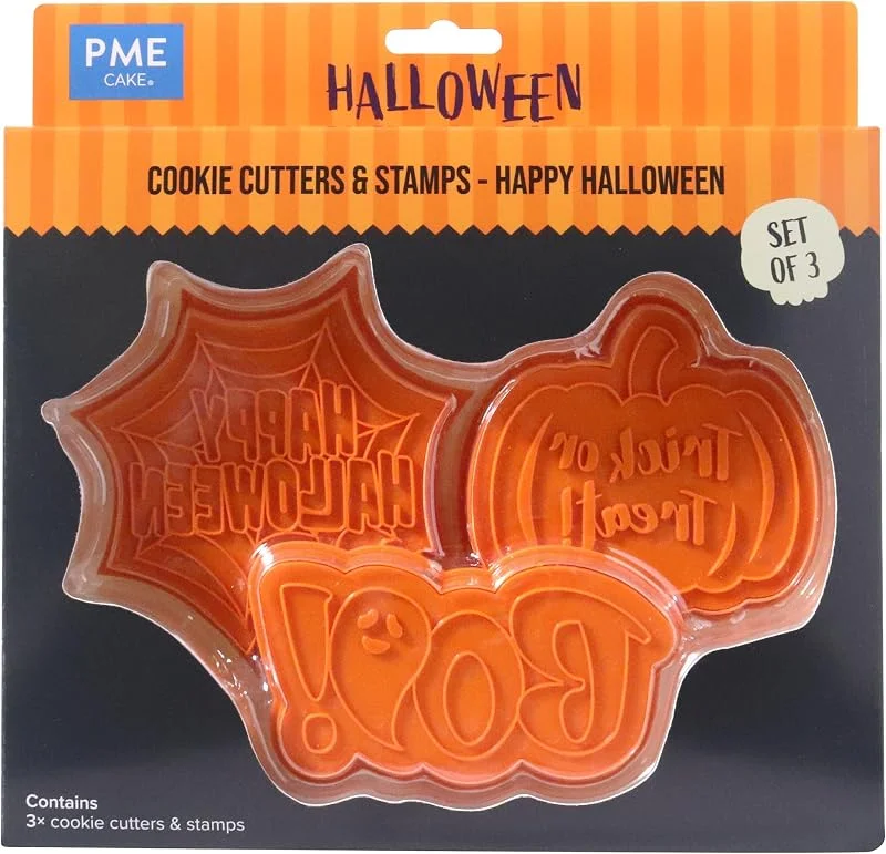 Marke: PME PME Halloween Keksausstechern & Stempeln - Fröhliches Halloween (3er-Set) — Weihnachtskueche