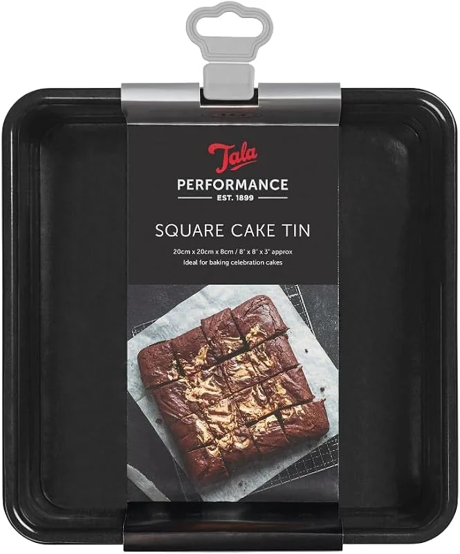Besuche den Tala-Store Tala Performance Quadratische Backform - 20cm Kuchenform mit Losem Boden — Küche & Haushalt
