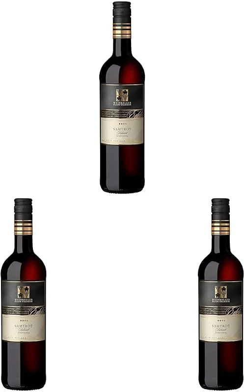 Besuche den WZG-Store WZG GK Heilbronn Flein-Talheim Samtrot Kabinett halbtrocken (1 x 0.75 l) (Packung mit 3) — Wein und Festtafel