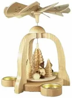Besuche den Rudolphs Schatzkiste-Store Rudolphs Schatzkiste Tischpyramide Winterkinder Wald Höhe 22cm NEU Holzpyramide Tischdekoration Dekoration Weihnachten Wärmespiel Lichter Figur Edelholz Seiffen Erzgebirge Holz Flügel Kerzen — Weihnachtsdeko