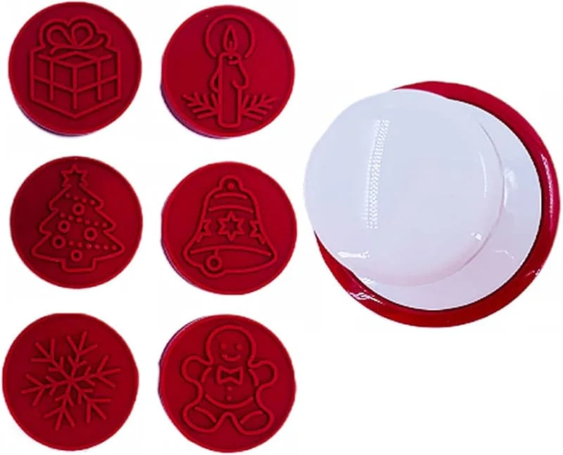 Marke: Liummrcy Weihnachten Silikon Cookie Briefmarken, Keks-Stempel mit Ausstecher, DIY Cookie Prägeform Keks Cutter Cookies Prägeformen Backen Dekoration Werkzeuge Kekse Stamper Kuchen Kit Für Weihnachten — Weihnachtskueche