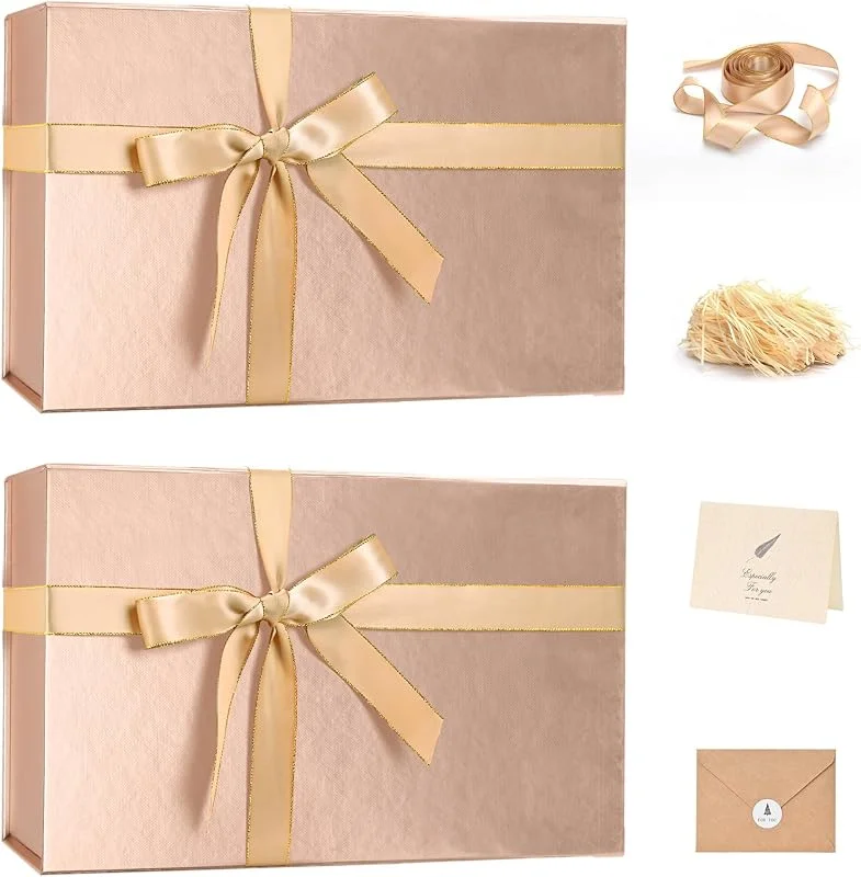 Marke: LIFELUM LIFELUM Magnetische Geschenkbox, 35, 6 x 21, 6 x 11, 4 cm, Valentinstagsgeschenkboxen mit Deckel, für Geschenke für Jahrestag, Hochzeit, Antrag, Geburtstag, Geschenkboxen mit Schleife, zerkleinerter — Geschenkverpackung