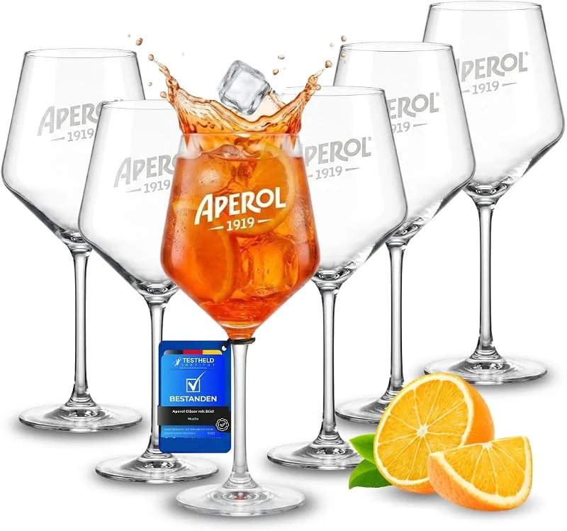 Marke: Maxito Maxito Aperol Gläser von hervorragender Qualität mit 400 ml im 6er Set als Geschenke für Frauen oder Aperol Geschenk I Aperol Spritz Gläser I Cocktailgläser I Aperol I Hochzeitsgeschenk I Geschenkbox — Wein und Festtafel