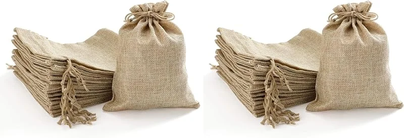 Besuche den Homealexa-Store Homealexa 24 Stücke Jutebeutel Jutesäckchen Jute Beutel 15 x 20 cm Säcke für Adventskalender Tüten Schmuck Gastgeschenke und DlY Handwerk, Jutesack, Stoffbeutel zum Befüllen Weihnachten (Packung mit 2) — Advent und Tisch
