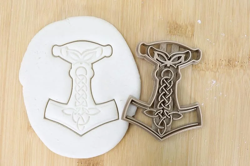 Besuche den my3dbase-Store Mjölnir cookie cutter Fondant Keksstempel, Ausstechform keksausstecher PLA ca.8cm — Weihnachtskueche
