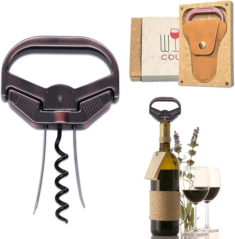 Marke: KERHAND Ah So Weinöffner 3-in-1 Zwei Zinken Korkenentferner für alte Korken — Wein und Festtafel