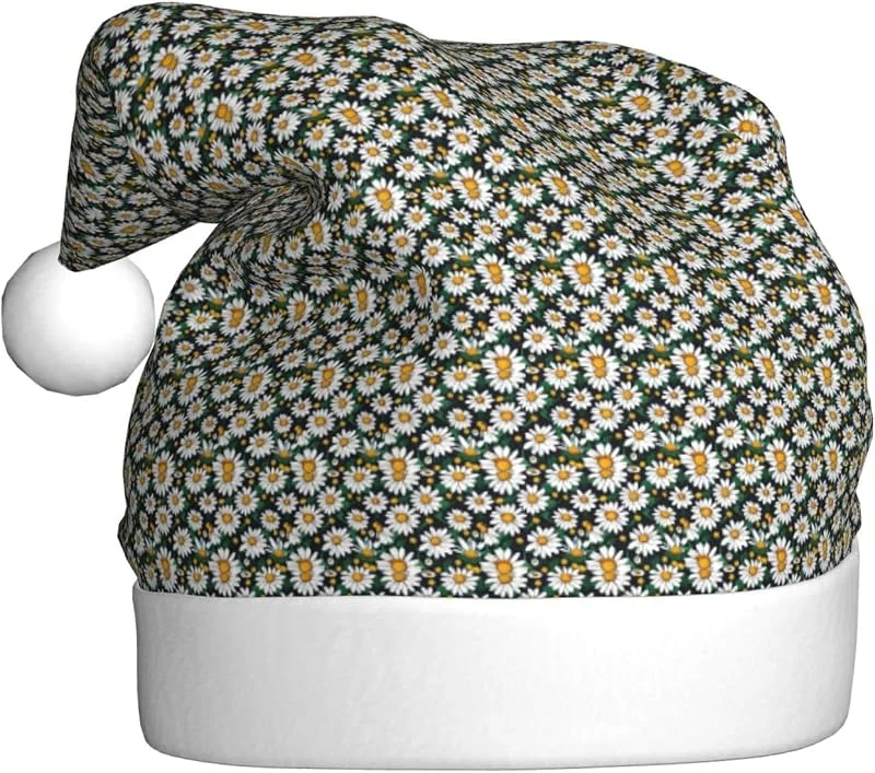 Marke: Tamiger Weihnachtsmützen mit Blumen- und Gänseblümchen-Aufdruck, saisonal — Weihnachtsmode
