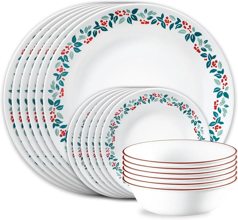 Marke: CORELLE Corelle Winter Berries Tafelservice für 6 Personen, 18-teilig — Advent und Tisch