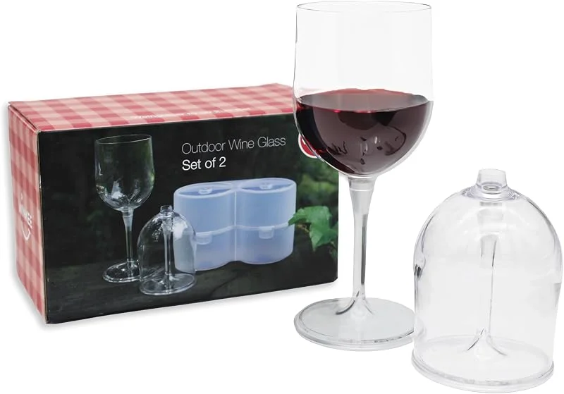 Besuche den Winkee-Store Winkee Weingläser To Go 2er Set 340 ml aus Kunststoff BPA-frei — Wein und Festtafel