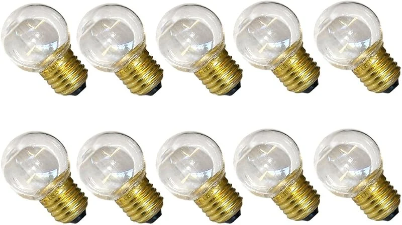 Besuche den NCC-Licht-Store NCC-Licht 10 x LED Tropfen 0, 7W E27 KLAR Plastik warmweiß 2700K für außen Kugel Birne — Weihnachtsbeleuchtung