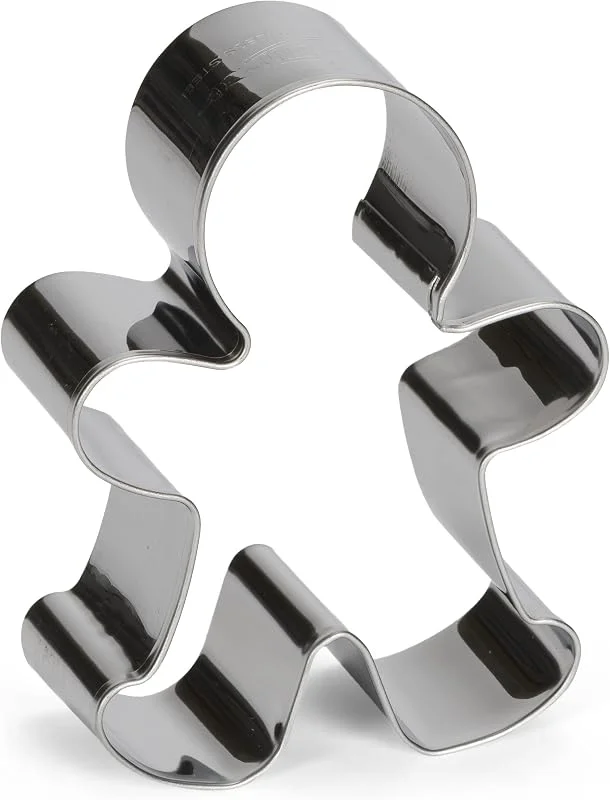 Marke: patisse Patisse Ausstechform Lebkuchenmann Edelstahl 10 cm, Silber, 10 x 10 x 10 cm — Weihnachtskueche