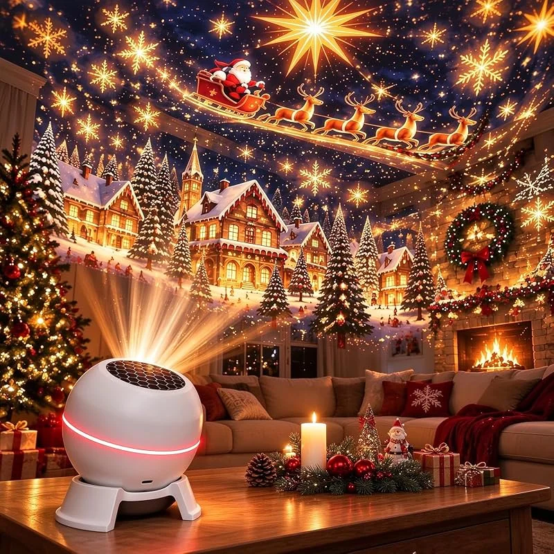 Marke: Aodejoy Weihnachtsprojektion Nachtlicht, Magical Christmas Projection Night Light — Weihnachtsbeleuchtung