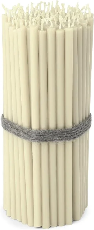 Besuche den NKlaus-Store NKlaus Altarkerzen, dünne weiße Stabkerzen, tropffrei, 16 cm, 100 Stück — Kerzenlicht Abendessen