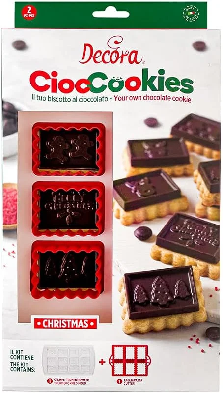 Marke: Decora DECORA 0255157 2TLG SET FUER KEKSE UND SCHOKOLADE WEIHNACHT — Weihnachtskueche