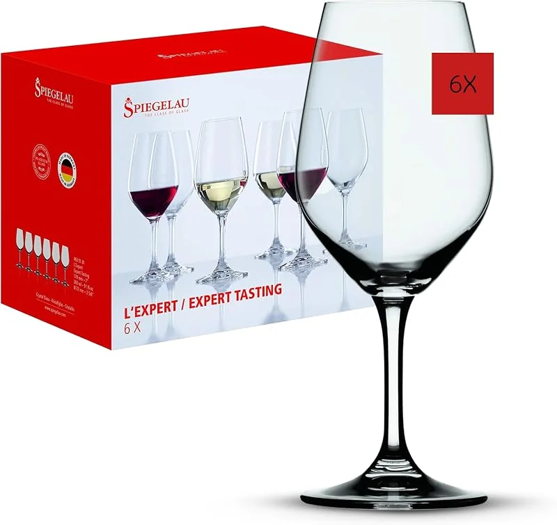 Besuche den Spiegelau-Store Spiegelau 6-teiliges Weingläser Set, 260 ml, Special Glasses Tasting, 4630181, Verkostungsgläser aus Kristallglas, Gläser für Weinverkostungen Rotwein und Weißwein, spülmaschinenfest — Wein und Festtafel