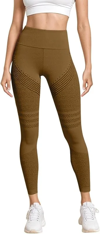 Marke: Generisch Anti Cellulite 3D Leggings Damen, Leggings 3D Kompressionsleggins Lipödem Pro, Sport Kompressions Legging Push Up, Booty Scrunch Shape Legging Damen High Waist Seamless Yoga Pilates Sporthose — Weihnachtsmode