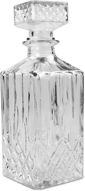 Besuche den alpina-Store alpina Klassische Glaskaraffe für Whisky, Cognac, Likör - Whiskykaraffe - Whiskyflasche - ca. 800 ml — Wein und Festtafel