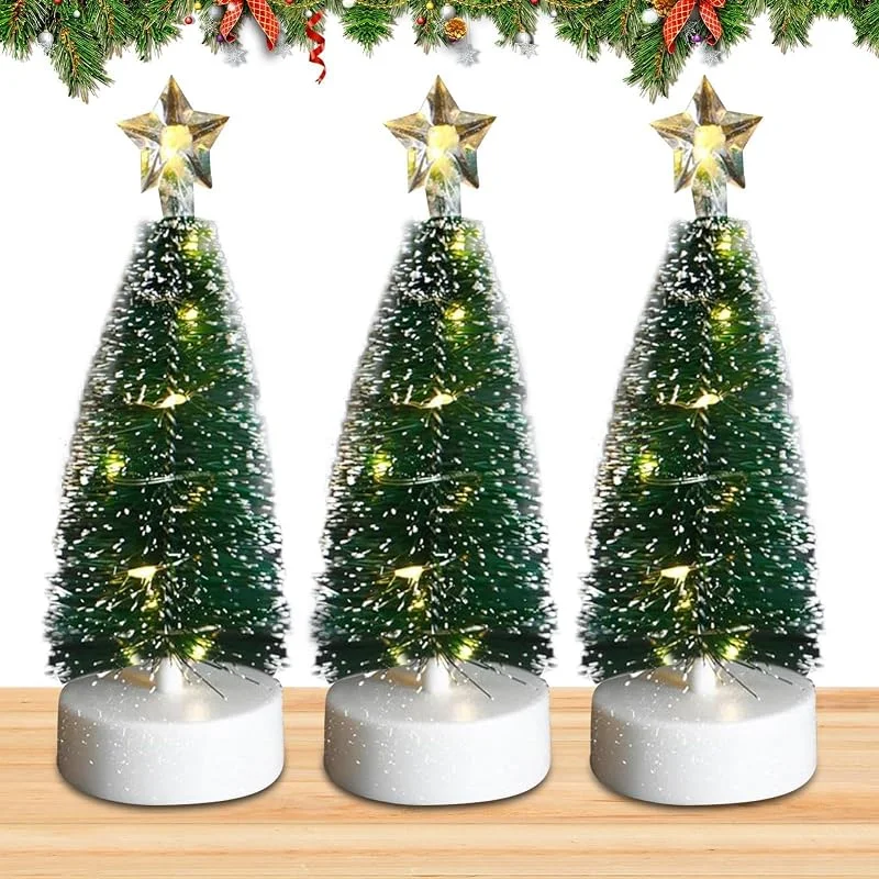 Marke: Gitekain Tischweihnachtsbaum 3 Stück Pflanzliche Centerpiece — Weihnachtsbeleuchtung