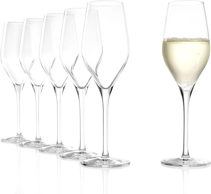 Besuche den Stölzle Lausitz-Store Stölzle Lausitz Exquisit Champagnergläser Sektgläser 265 ml, 6er-Set — Wein und Festtafel