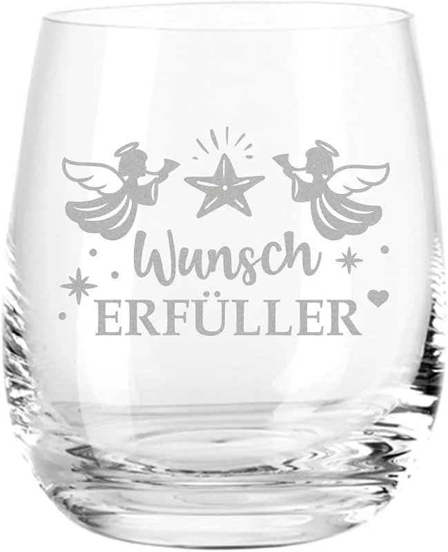 Besuche den GRAVURZEILE-Store GRAVURZEILE Leonardo Tivoli Teelicht Glas - Wunscherfüller Design - optimales Geschenk für Freunde, Familie & Partner zu Weihnachten - Für Teelichter oder als Alltagsglas geeignet — Advent und Tisch