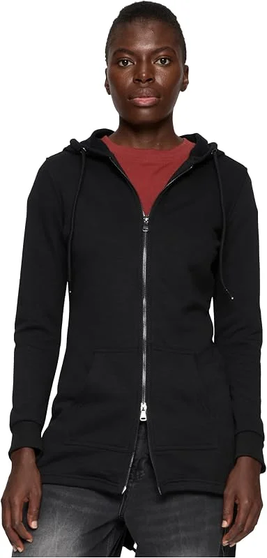 Besuche den Urban Classics-Store Urban Classics Ladies Sweat Parka Frauen Kapuzenjacke schwarz Basics, Streetwear — Weihnachtsmode