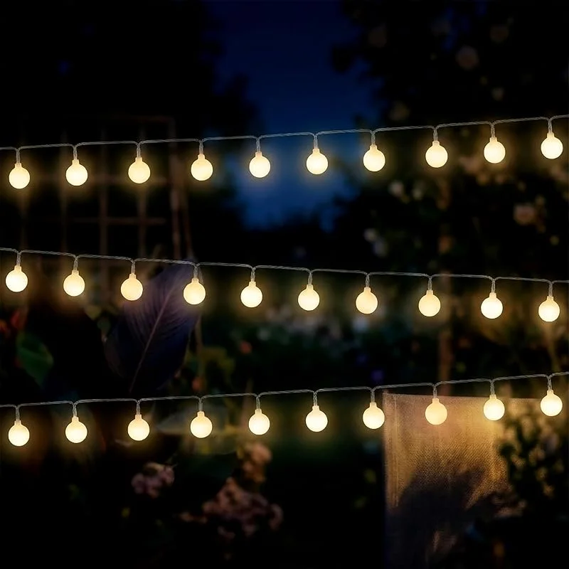Besuche den Spetebo-Store LED Lichterkette 30 mini Kugeln auf 290 cm mit Timer - warm weiß — Weihnachtsbeleuchtung