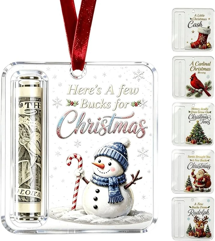 Marke: Generisch Geldschmuck, Weihnachtsdekoration, 6 Stück, Acryl, lustig, kreativ