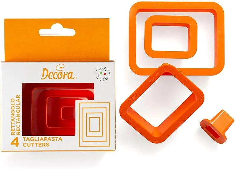 Marke: Decora DECORA 0255309 AUSSTECHER-Set RECHTECK, GLATT, 4-TLG 1, 5-3, 5-5, 5-7, 5 H2, 2 cm — Weihnachtskueche