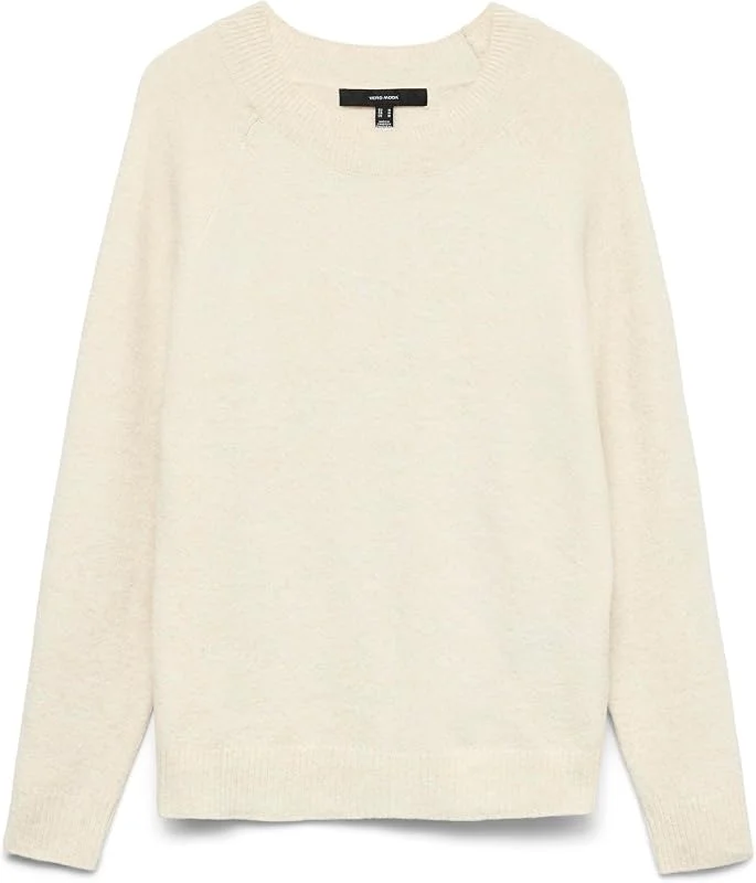 Besuche den VERO MODA-Store VERO MODA Damen Vmdoffy O-Hals Blouse Ga Noos Pullover, Beige (Birch Detail: Melange), M EU — Weihnachtsmode