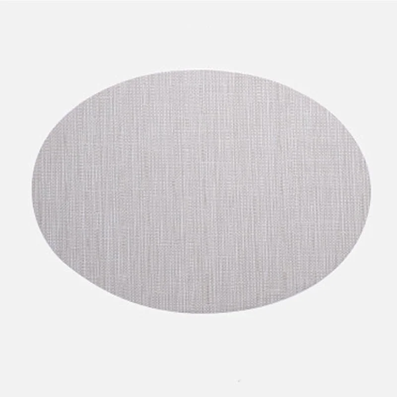 Besuche den Epinki-Store Epinki 2Pcs Set Tischset Weihnachten Abwaschbar Oval 32.5x45CM, 70% Vinyl 30% Polyester Weihnachts Platzset Abwaschbar Gewebt Vertikal Streifen, Tischuntersetzer Beige Weiß für Esstisch — Küche & Haushalt