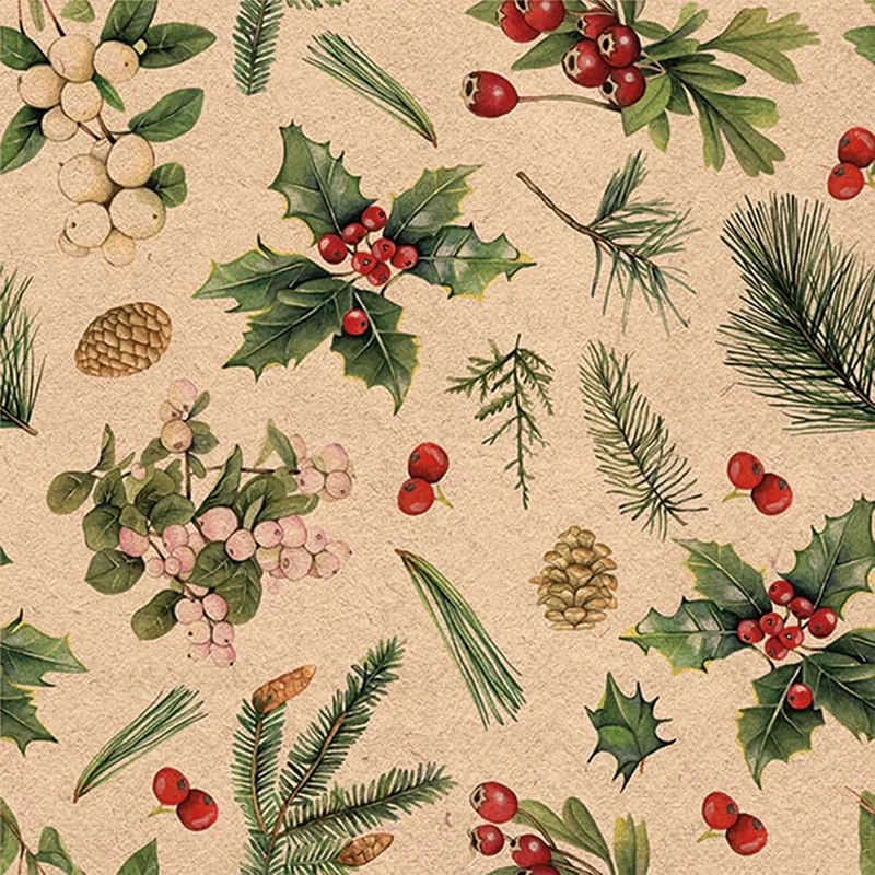 Besuche den Ambiente-Store 20 Servietten aus Recycling-Paper Weihnachten Zweige, Zapfen und Beeren im Winter als nachhaltige Tischdeko. Papierservietten mit Motiv. Auch für Decoupage und Serviettentechnik 33x33cm — Advent und Tisch