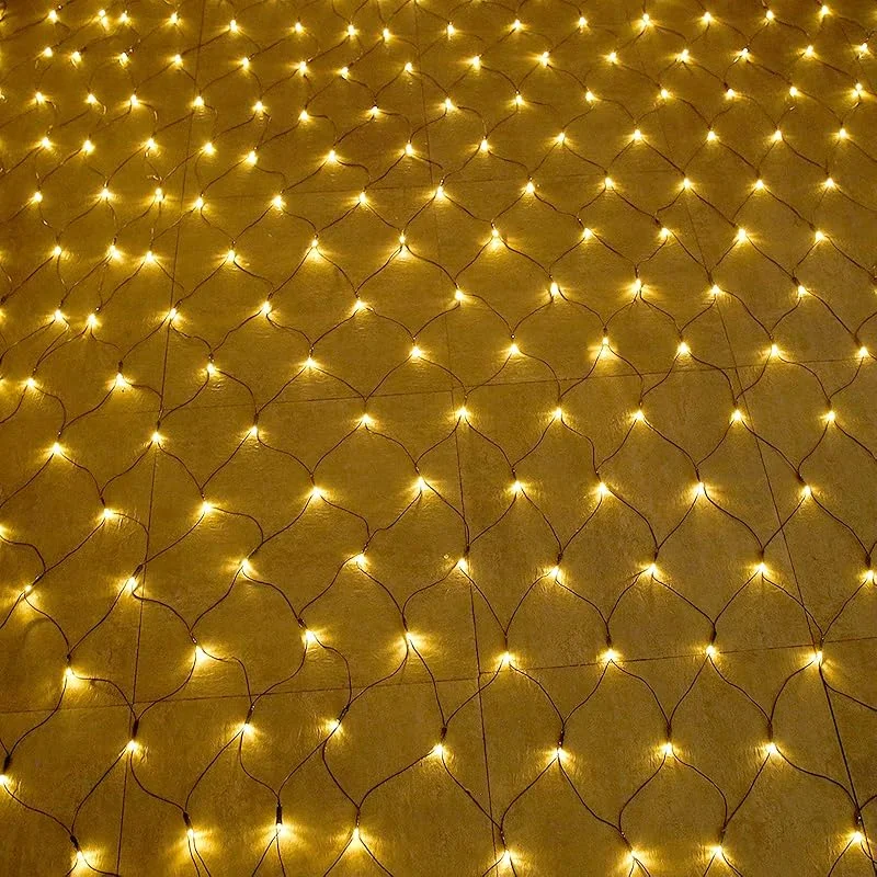 Besuche den AufuN-Store Aufun LED Lichternetz 6x4m 480 LEDs Lichterkette 8 Modi Warmweiß — Weihnachtsbeleuchtung