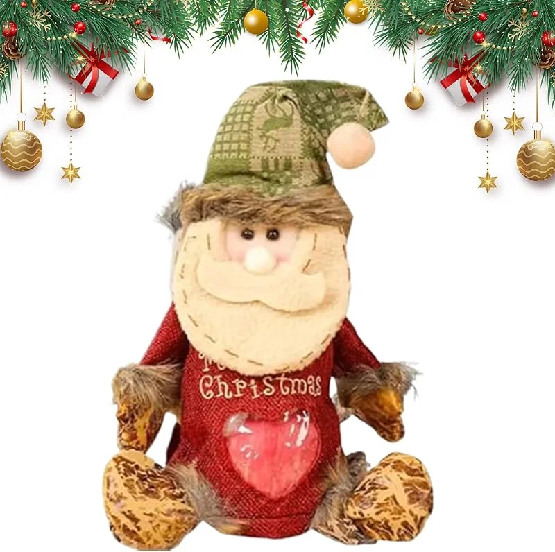 Marke: Generisch Geschenktüten für Weihnachten – 3D- Santa Rentier Party – wiederverwendbare Tasche mit Reißverschluss zur Aufbewahrung von Lebensmitteln für Weihnachtsfeiern, Süßigkeiten, Snacks und — Geschenkverpackung