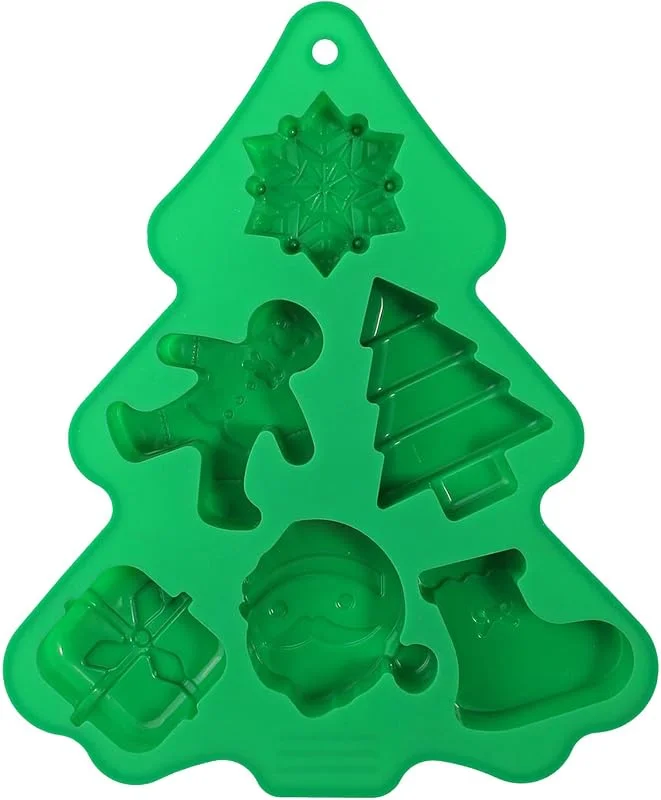 Marke: Nuyhgtr Silikon Weihnachts-Schokoladenformen 6-fach Silikon Backzubehör — Weihnachtskueche