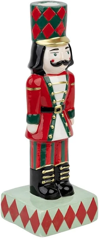 Besuche den Talking Tables-Store Talking Tables Nussknacker Kerzenhalter Weihnachtsdeko 22, 5 cm