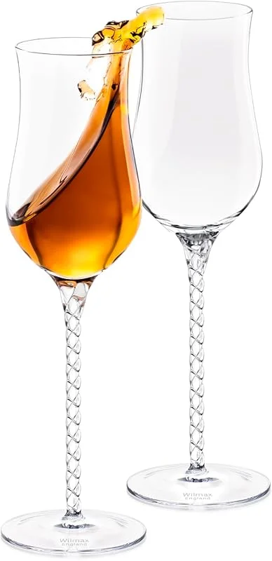 Besuche den Wilmax England-Store Wilmax Handgefertigt Sherry Gläser, 2 von Set, 130 ml, Grappa-gläser, Schnapsgläser mit Stiel, Likörgläser, Portwein-Gläser, Schnapsglas, Sektgläser, Rotweingläser, Weingläser, Shotgläser — Wein und Festtafel