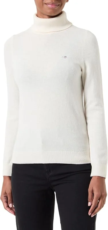 Gant Damen Extrafine Lambswool Blend Rollneck Pullover — Weihnachtsmode
