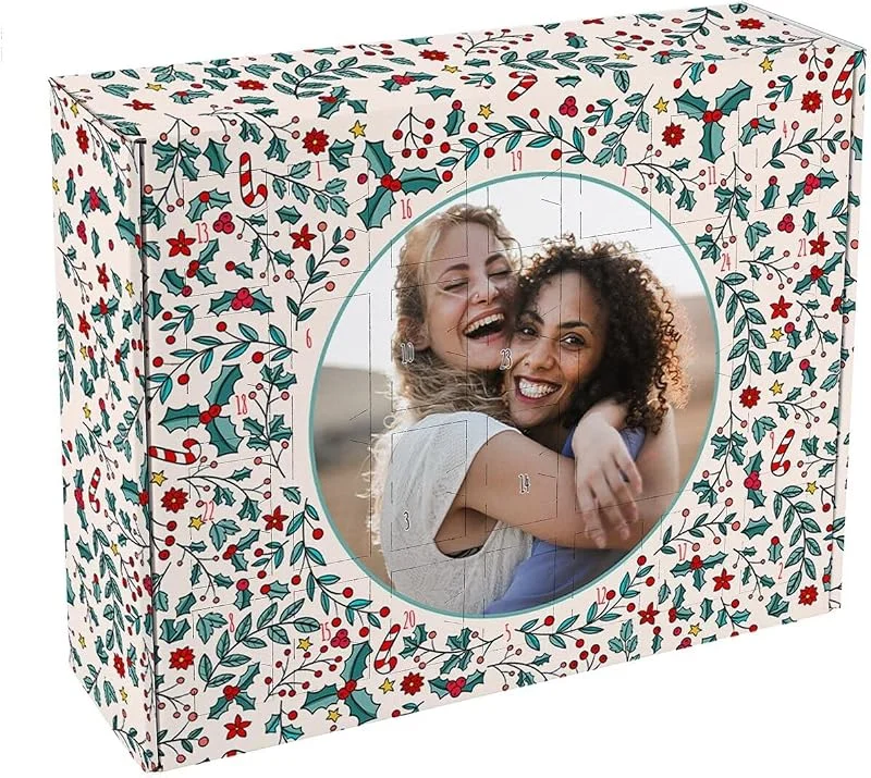 Besuche den Herz & Heim-Store Herz & Heim® Adventskalender zum Befüllen, Foto-Adventskalender mit dem eigenen Bild, Personalisierter DIY Kalender für Advent & Weihnachten — Advent und Tisch