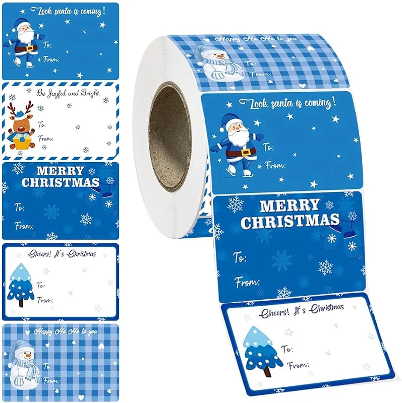 Marke: zwxqe Weihnachtsaufkleber für, 400 Namensaufkleber für Umschläge Geschenke, festliche Labels für Geschenke Freunde Scrapbooking Verpackung Basteln Snowboard Geburtstag Umschlag — Geschenkverpackung