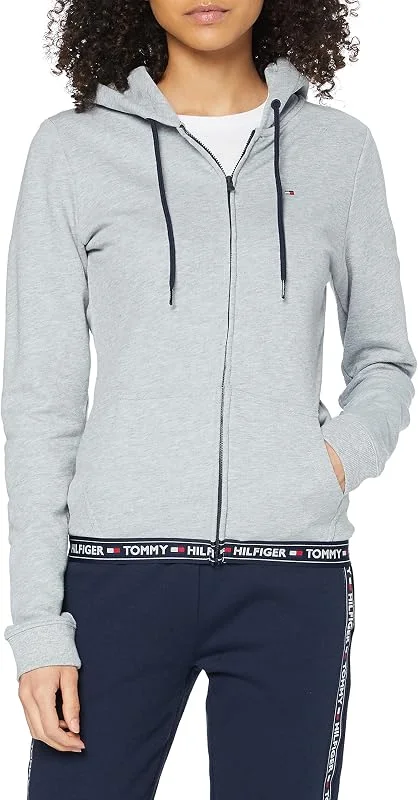 Besuche den Tommy Hilfiger-Store Tommy Hilfiger Damen Hoodie mit Reißverschluss Zipper — Weihnachtsmode
